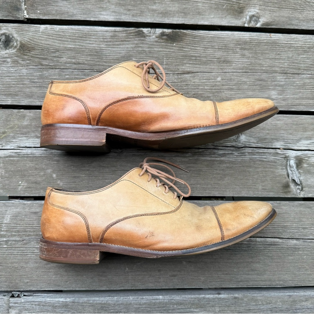Cole Haan Classic Tan Leather Williams Cap Toe Oxford Men's Shoes 11.5